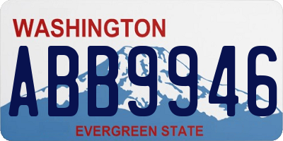 WA license plate ABB9946