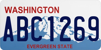 WA license plate ABC1269