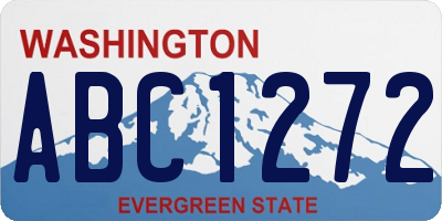 WA license plate ABC1272