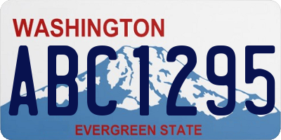 WA license plate ABC1295