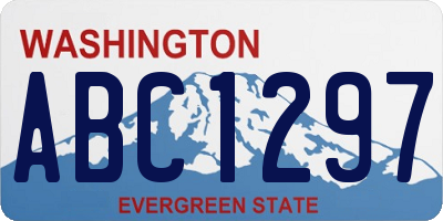 WA license plate ABC1297