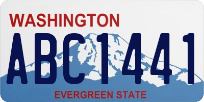 WA license plate ABC1441