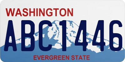 WA license plate ABC1446