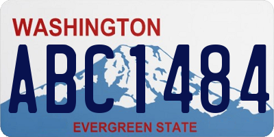 WA license plate ABC1484