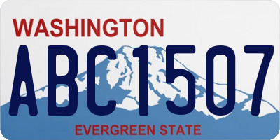 WA license plate ABC1507
