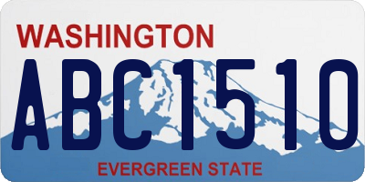 WA license plate ABC1510