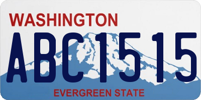 WA license plate ABC1515