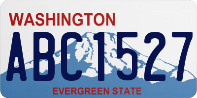 WA license plate ABC1527