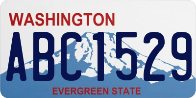 WA license plate ABC1529