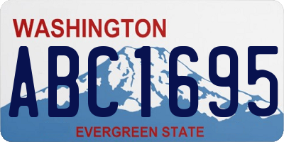 WA license plate ABC1695