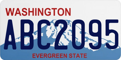 WA license plate ABC2095