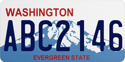 WA license plate ABC2146