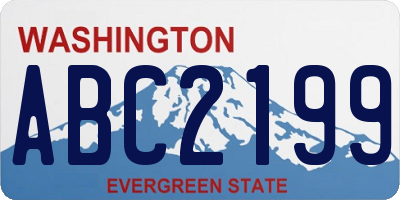 WA license plate ABC2199