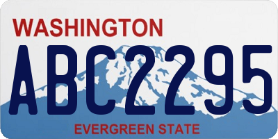WA license plate ABC2295