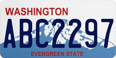 WA license plate ABC2297