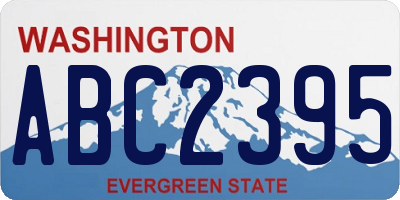WA license plate ABC2395