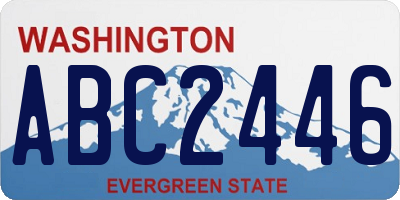 WA license plate ABC2446