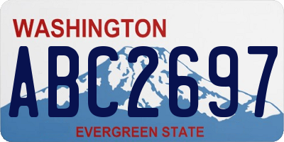 WA license plate ABC2697