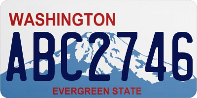 WA license plate ABC2746