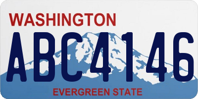 WA license plate ABC4146