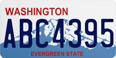 WA license plate ABC4395