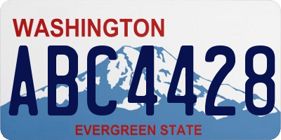 WA license plate ABC4428