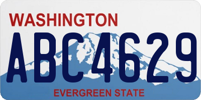 WA license plate ABC4629