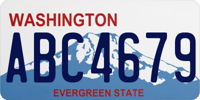 WA license plate ABC4679