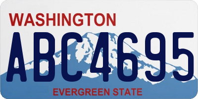 WA license plate ABC4695