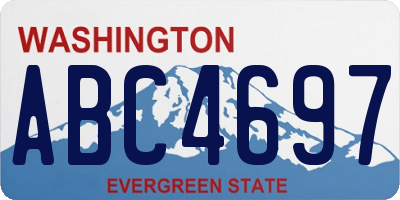WA license plate ABC4697