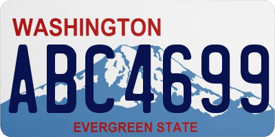 WA license plate ABC4699