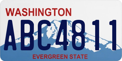 WA license plate ABC4811