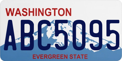 WA license plate ABC5095