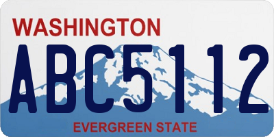 WA license plate ABC5112