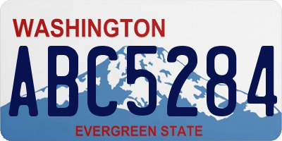 WA license plate ABC5284