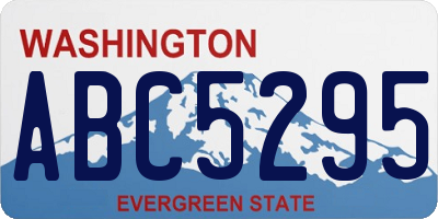 WA license plate ABC5295