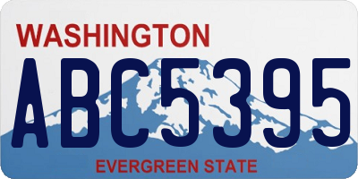 WA license plate ABC5395