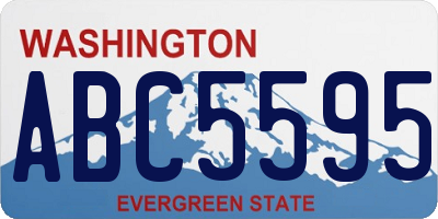 WA license plate ABC5595