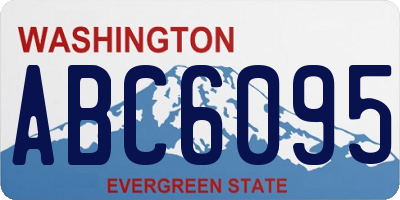 WA license plate ABC6095