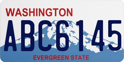 WA license plate ABC6145