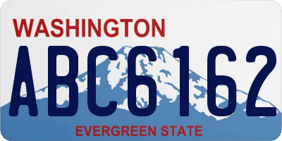 WA license plate ABC6162