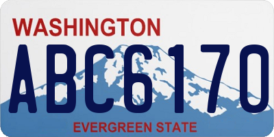 WA license plate ABC6170