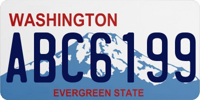 WA license plate ABC6199