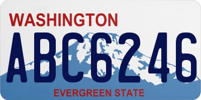 WA license plate ABC6246