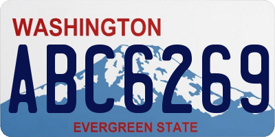 WA license plate ABC6269