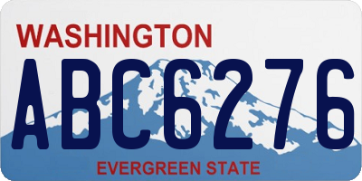 WA license plate ABC6276
