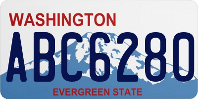 WA license plate ABC6280