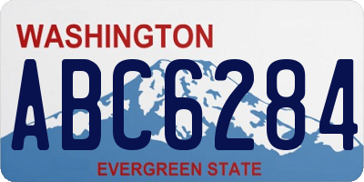 WA license plate ABC6284