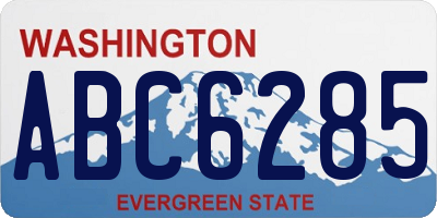 WA license plate ABC6285