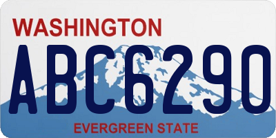 WA license plate ABC6290